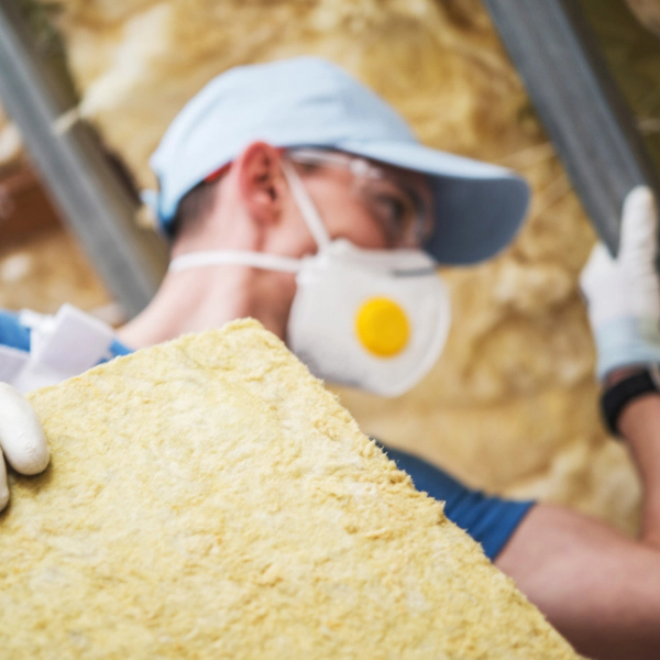 man replacing attic insulation Irving tx 1