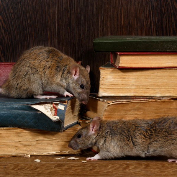 two rats nibbling on books Irving TX